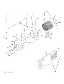 Machine Compartment parts for Ge Refrigerator GTE18ETHKRBB from AppliancePartsPros.com