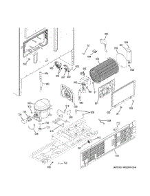 Machine Compartment parts for Ge Refrigerator GNE29GGKDBB from AppliancePartsPros.com