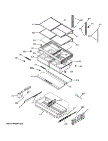 Fresh Food Shelves parts for Ge Refrigerator CWE23SSHCSS from AppliancePartsPros.com
