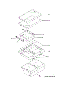 Fresh Food Shelves parts for Ge Refrigerator GIE18GCHBRSA from AppliancePartsPros.com