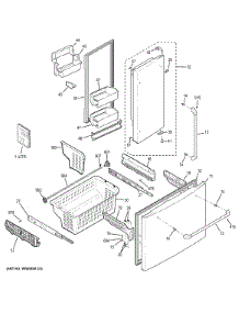 Doors & Bins parts for Ge Refrigerator CFSP5RKBESS from AppliancePartsPros.com