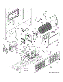 Machine Compartment parts for Ge Refrigerator CYE23TSDFSS from AppliancePartsPros.com
