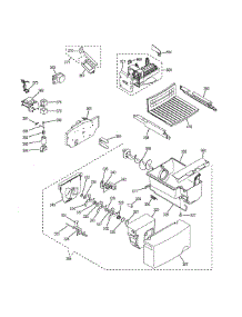 Ice Maker & Dispenser parts for Ge Refrigerator GSH25JGDDBB from AppliancePartsPros.com