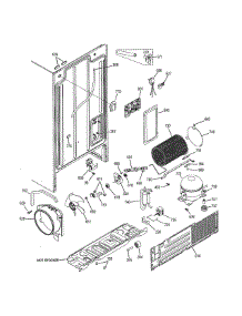Machine Compartment parts for Ge Refrigerator GSH25JGDDBB from AppliancePartsPros.com