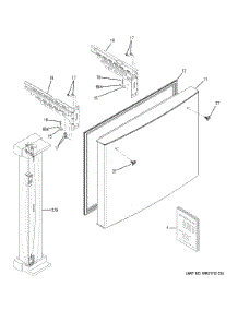 Freezer Door parts for Ge Refrigerator GNE25JMKAFES from AppliancePartsPros.com