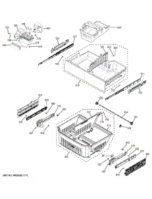 Freezer Shelves parts for Ge Refrigerator GFE28HSHCSS from AppliancePartsPros.com