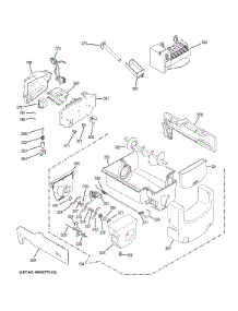 Ice Maker & Dispenser parts for Ge Refrigerator PZS25KSECFSS from AppliancePartsPros.com