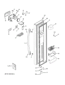 Freezer Door parts for Ge Refrigerator PZS25KSECFSS from AppliancePartsPros.com