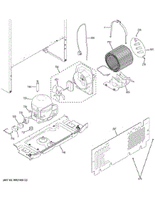 Machine Compartment parts for Ge Refrigerator GTE18LSHDRSS from AppliancePartsPros.com