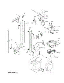 Fresh Food Section parts for Ge Refrigerator PFS23KSHAFSS from AppliancePartsPros.com
