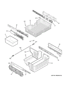 Freezer Shelves parts for Ge Refrigerator PGS25KSEAFSS from AppliancePartsPros.com