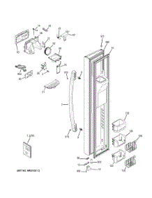 Freezer Door parts for Ge Refrigerator PSS23KSEBCSS from AppliancePartsPros.com