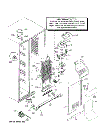 Freezer Section parts for Ge Refrigerator PSS23KSEBCSS from AppliancePartsPros.com