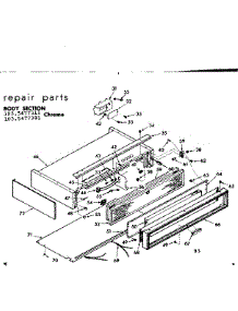 Body Section parts for Kenmore Range Hood 103.5477311 (1035477311, 103 5477311) from AppliancePartsPros.com