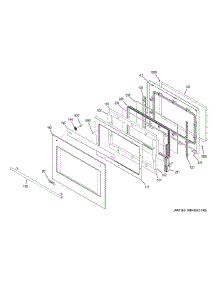 Door parts for Ge Wall Oven ZEK7000SH1SS from AppliancePartsPros.com