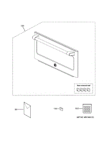 Microwave Door parts for Ge Wall Oven CT9800SH3SS from AppliancePartsPros.com