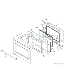 Door parts for Ge Wall Oven ZET9050SH3SS from AppliancePartsPros.com