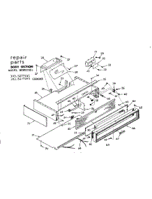 Body Section parts for Kenmore Range Hood 103.5277381 (1035277381, 103 5277381) from AppliancePartsPros.com