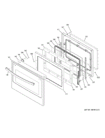 Lower Door parts for Ge Wall Oven PT7550SF1SS from AppliancePartsPros.com