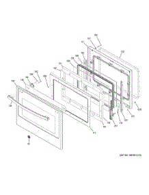 Upper Door parts for Ge Wall Oven PT7550SF1SS from AppliancePartsPros.com