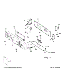 Controls & Backsplash parts for Ge Washer GTWN4950D1WS from AppliancePartsPros.com