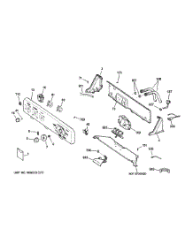 Controls & Backsplash parts for Ge Washer GCWP1800D1WW from AppliancePartsPros.com