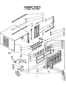 Cabinet Parts parts for Kenmore Room Air Conditioner 106.8740880-AC (1068740880-AC, 106 8740880-AC) from AppliancePartsPros.com