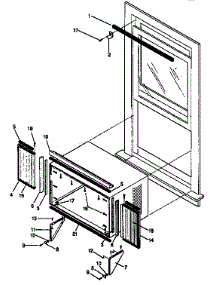 Window Mounting Kit parts for Kenmore Room Air Conditioner 253.8791293-AC (2538791293-AC, 253 8791293-AC) from AppliancePartsPros.com