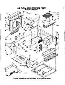 Air Flow And Control Parts parts for Kenmore Room Air Conditioner 106.8722190 (1068722190, 106 8722190) from AppliancePartsPros.com