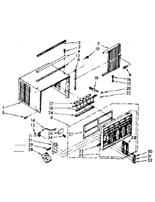 Cabinet Parts parts for Kenmore Room Air Conditioner 106.8720690 (1068720690, 106 8720690) from AppliancePartsPros.com