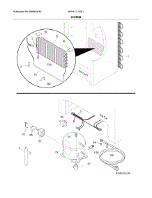 System parts for Frigidaire Freestanding Freezer BKFH17F1SW1 from AppliancePartsPros.com