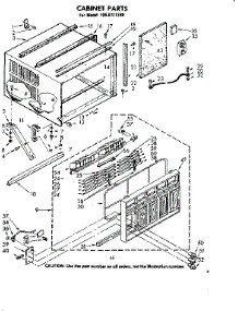 Cabinet Parts parts for Kenmore Room Air Conditioner 106.8721280 (1068721280, 106 8721280) from AppliancePartsPros.com
