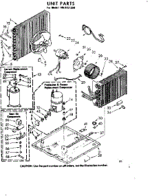 Unit Parts parts for Kenmore Room Air Conditioner 106.8721280 (1068721280, 106 8721280) from AppliancePartsPros.com