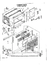 Cabinet Parts parts for Kenmore Room Air Conditioner 106.8721491 (1068721491, 106 8721491) from AppliancePartsPros.com