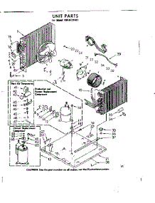 Unit Parts parts for Kenmore Room Air Conditioner 106.8721491 (1068721491, 106 8721491) from AppliancePartsPros.com