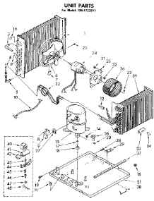 Unit Parts parts for Kenmore Room Air Conditioner 106.8722011 (1068722011, 106 8722011) from AppliancePartsPros.com