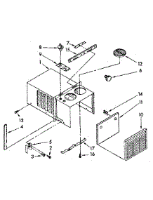Cabinet And Front Parts parts for Kenmore Room Air Conditioner 106.8740600 (1068740600, 106 8740600) from AppliancePartsPros.com