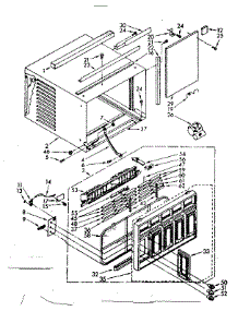 Cabinet Parts parts for Kenmore Room Air Conditioner 106.8750870 (1068750870, 106 8750870) from AppliancePartsPros.com