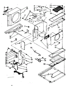 Air Flow And Control Parts parts for Kenmore Room Air Conditioner 106.8750870 (1068750870, 106 8750870) from AppliancePartsPros.com