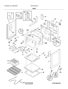 Body parts for Frigidaire Range CFEF3054UWC from AppliancePartsPros.com