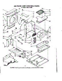 Air Flow And Control Parts parts for Kenmore Room Air Conditioner 106.8721590 (1068721590, 106 8721590) from AppliancePartsPros.com