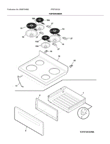Top / Drawer parts for Frigidaire Range FFEF3012UBA from AppliancePartsPros.com