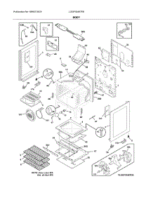 Body parts for Frigidaire Range LGGF3046TFB from AppliancePartsPros.com