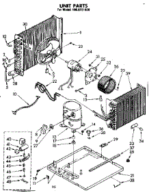 Unit Parts parts for Kenmore Room Air Conditioner 106.8721830 (1068721830, 106 8721830) from AppliancePartsPros.com