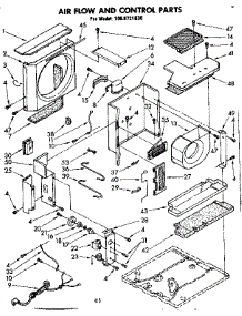 Air Flow And Control Parts parts for Kenmore Room Air Conditioner 106.8721830 (1068721830, 106 8721830) from AppliancePartsPros.com
