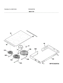 Main Top parts for Frigidaire Range FFED3026TSB from AppliancePartsPros.com