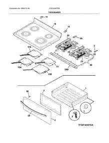 Top / Drawer parts for Frigidaire Range FGIF3036TFB from AppliancePartsPros.com