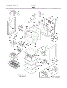 Body parts for Frigidaire Range FFEF3056TBB from AppliancePartsPros.com