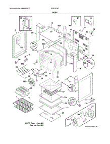 Body parts for Frigidaire Range FGIF3036TDA from AppliancePartsPros.com