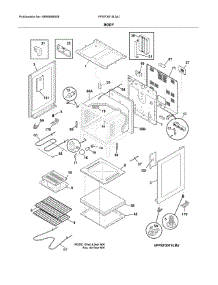 Body parts for Frigidaire Range FFEF3015LMJ from AppliancePartsPros.com